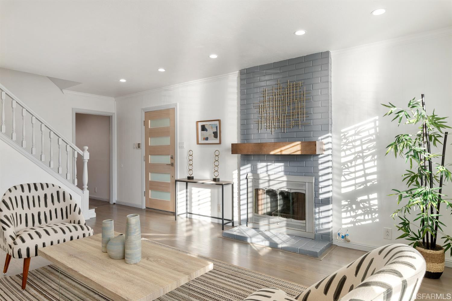 171 Beachview Avenue Pacifica, CA 94044 - Photo 13 of 52 a living room with furniture floor to ceiling window and wooden floor