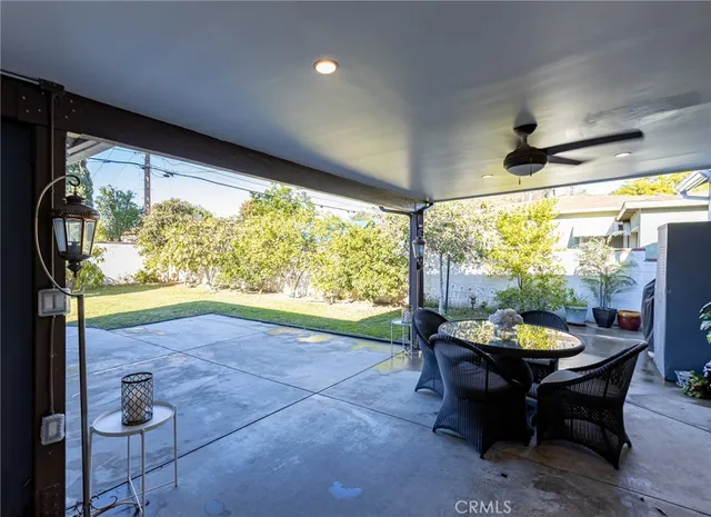 a view of hallway with seating space
