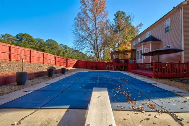 a view of outdoor space with seating area