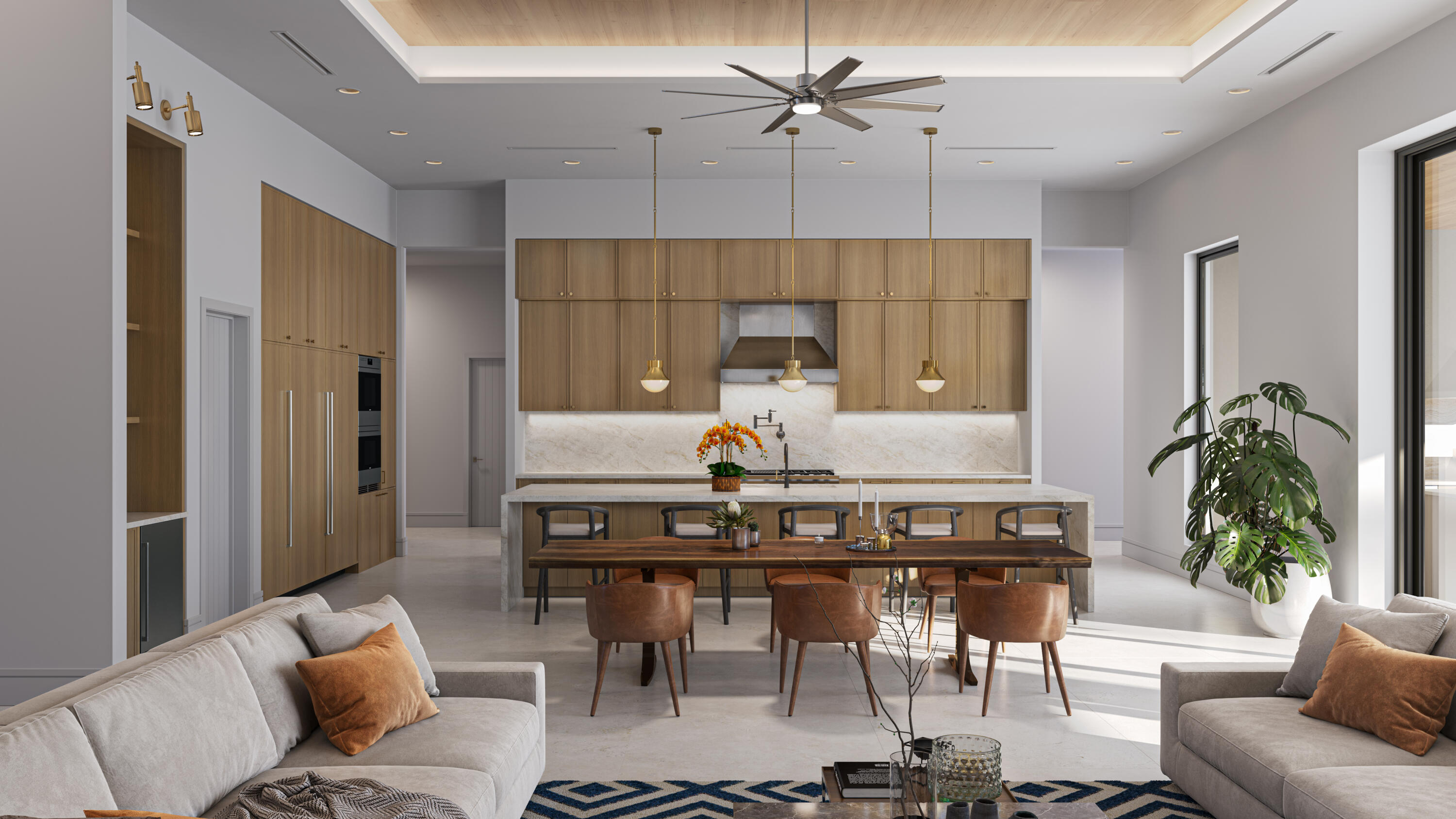 5593 Reynolds Road Lake Worth, FL 33449 - Photo 3 of 27 a living room with furniture a chandelier and a dining table