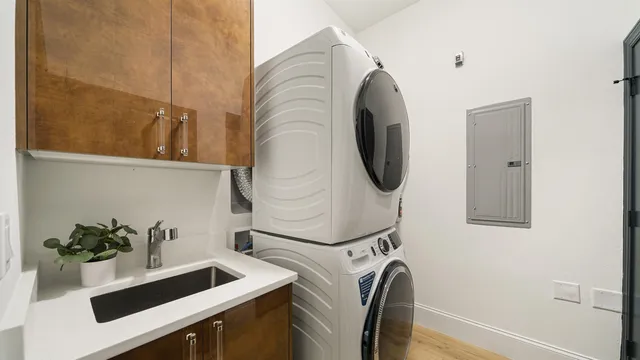 a view of porch with balcony