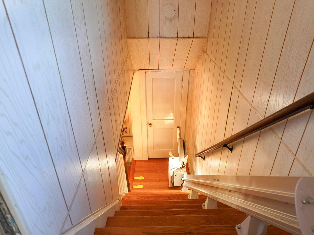21 Androscoggin Avenue Lewiston, ME 04240 - Photo 35 of 47 Stairway to Living Room