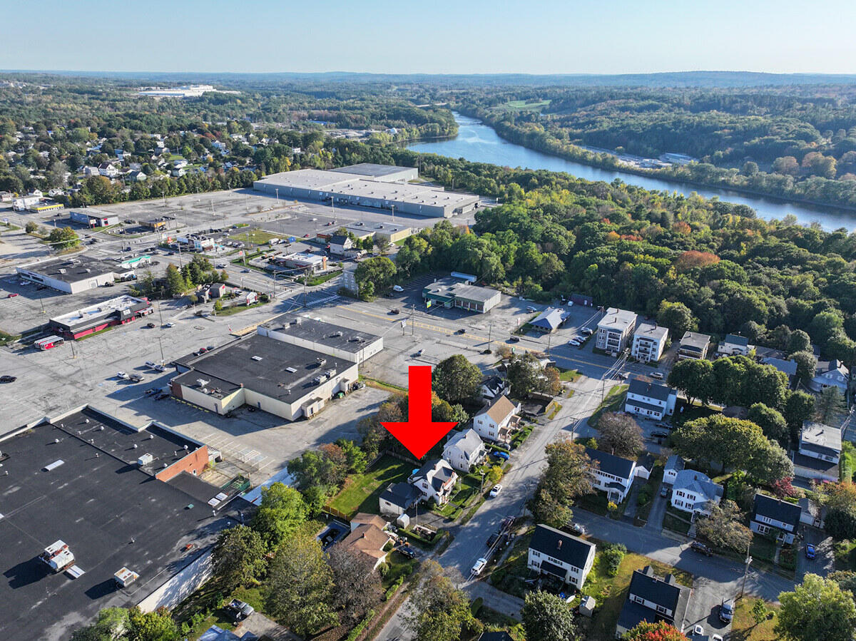 21 Androscoggin Avenue Lewiston, ME 04240 - Photo 45 of 47 Overhead Drone with River