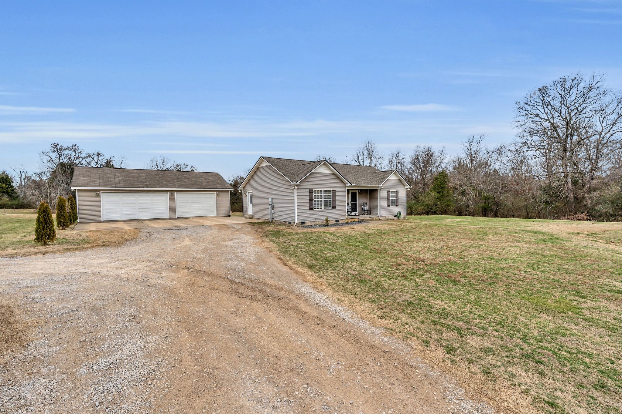 4237 Kedron Road Spring Hill, TN 37174 - Photo 45 of 48 a view of white house with a yard