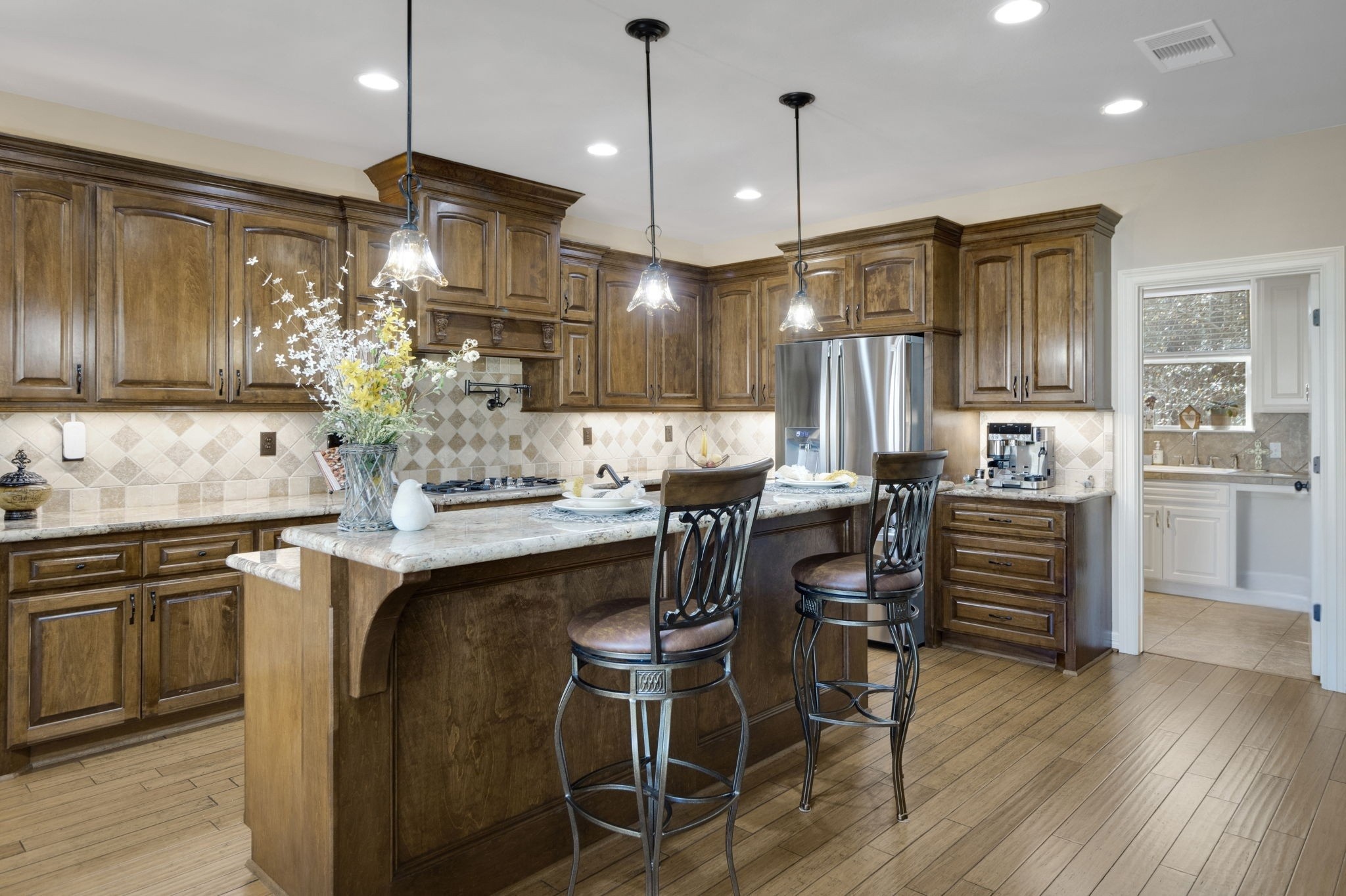 1040 Kings Way Coldspring, TX 77331 - Photo 25 of 50 The breakfast bar adds extra seating, perfect for casual dining and entertaining