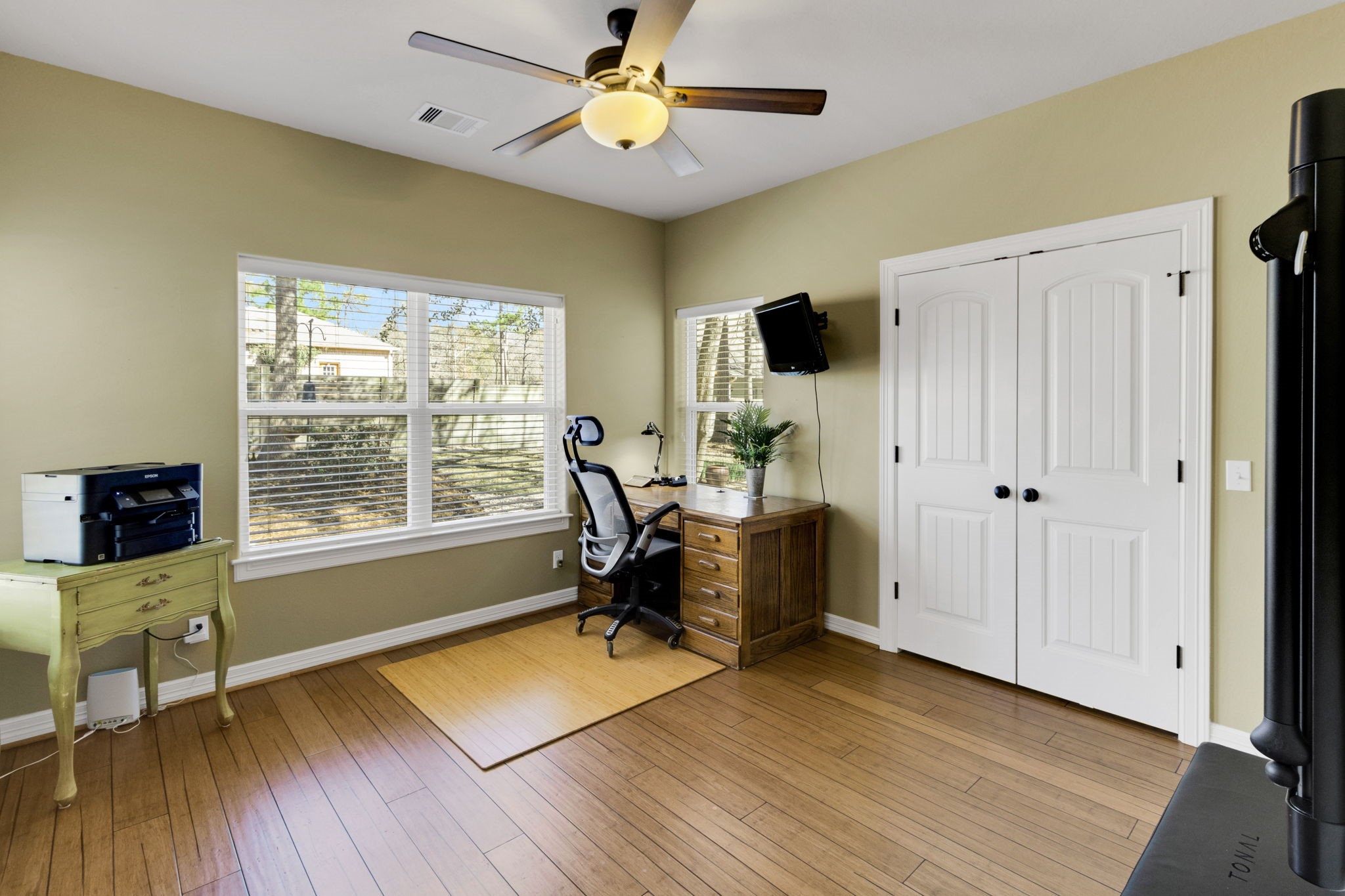 1040 Kings Way Coldspring, TX 77331 - Photo 39 of 50 Closet presently configured as a craft space but easily converted back to a traditional closet