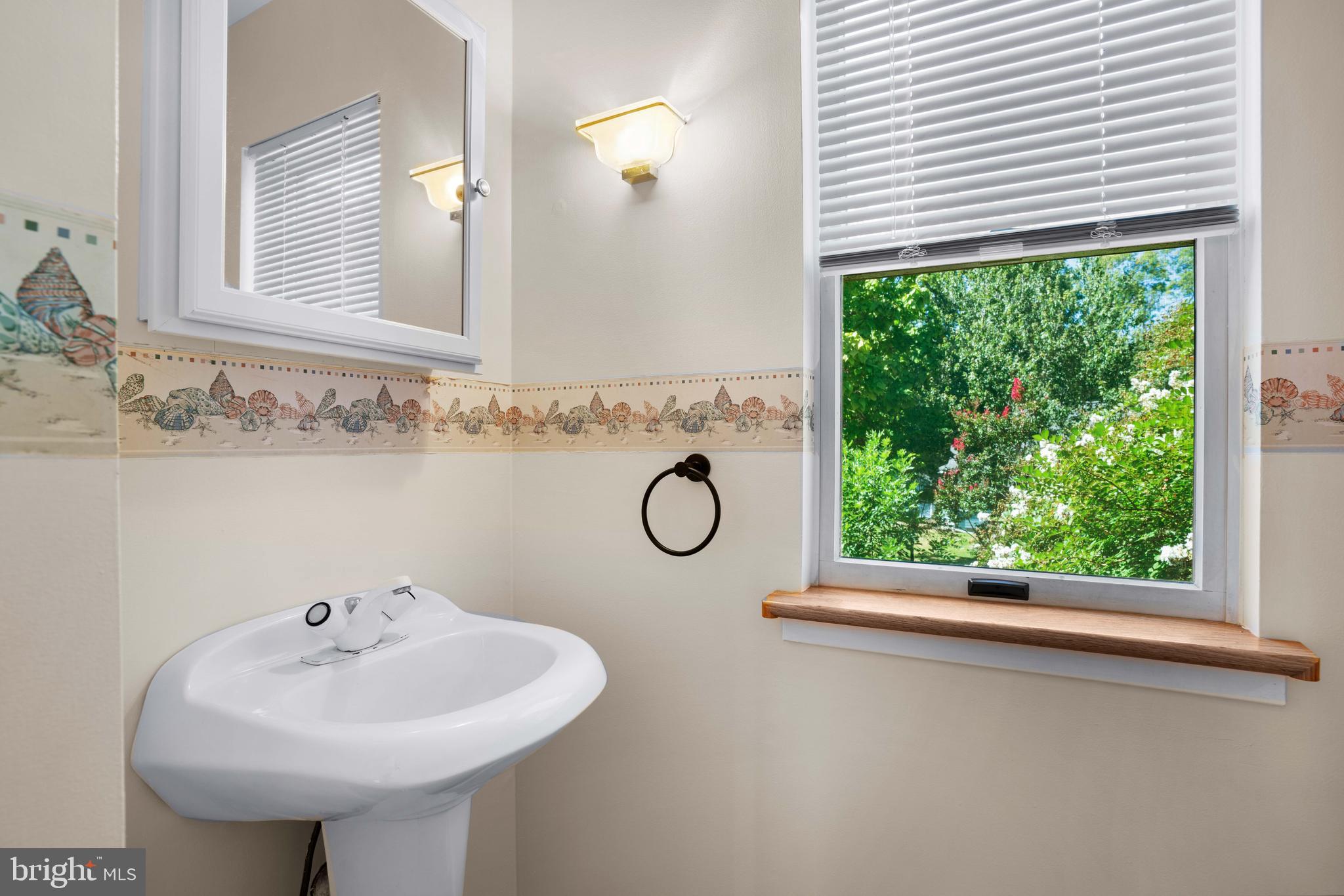 4734 Oak Road Shady Side, MD 20764 - Photo 19 of 48 a bathroom with a sink a window and a mirror