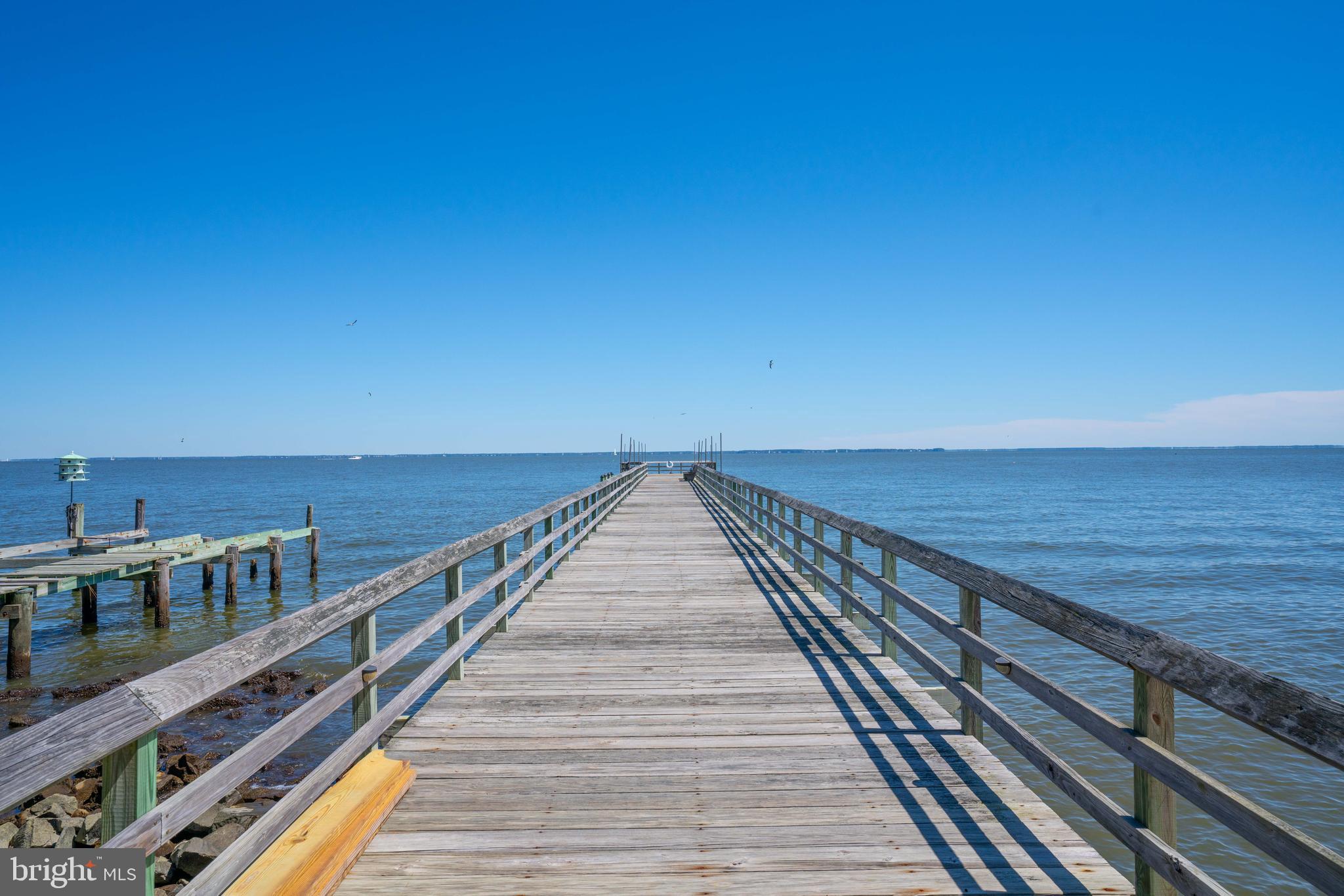 4734 Oak Road Shady Side, MD 20764 - Photo 41 of 48 a view of wooden balcony with ocean view