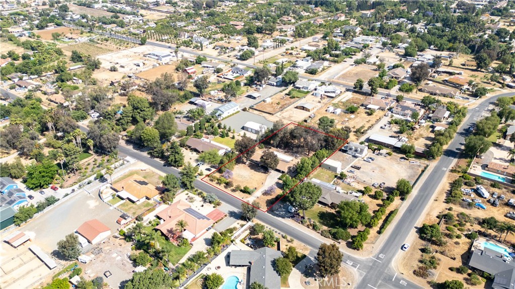 18561 Bert Road Riverside, CA 92508 - Photo 68 of 72 an aerial view of residential houses with yard