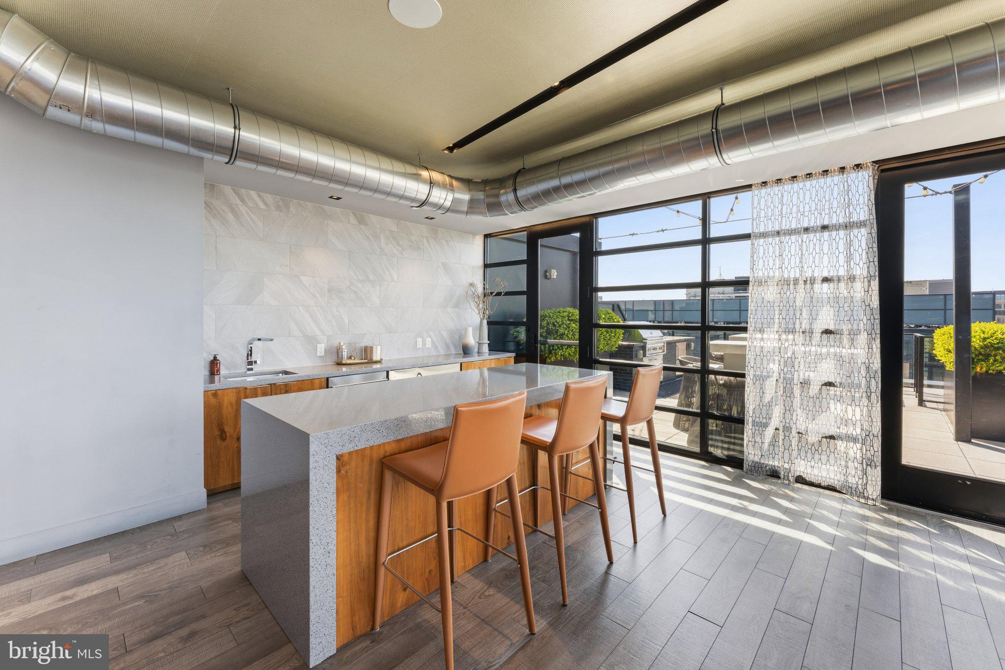 1300 4th Street Southeast, Unit 902 Washington, DC 20003 - Photo 36 of 68 Wet bar in PH lounge.