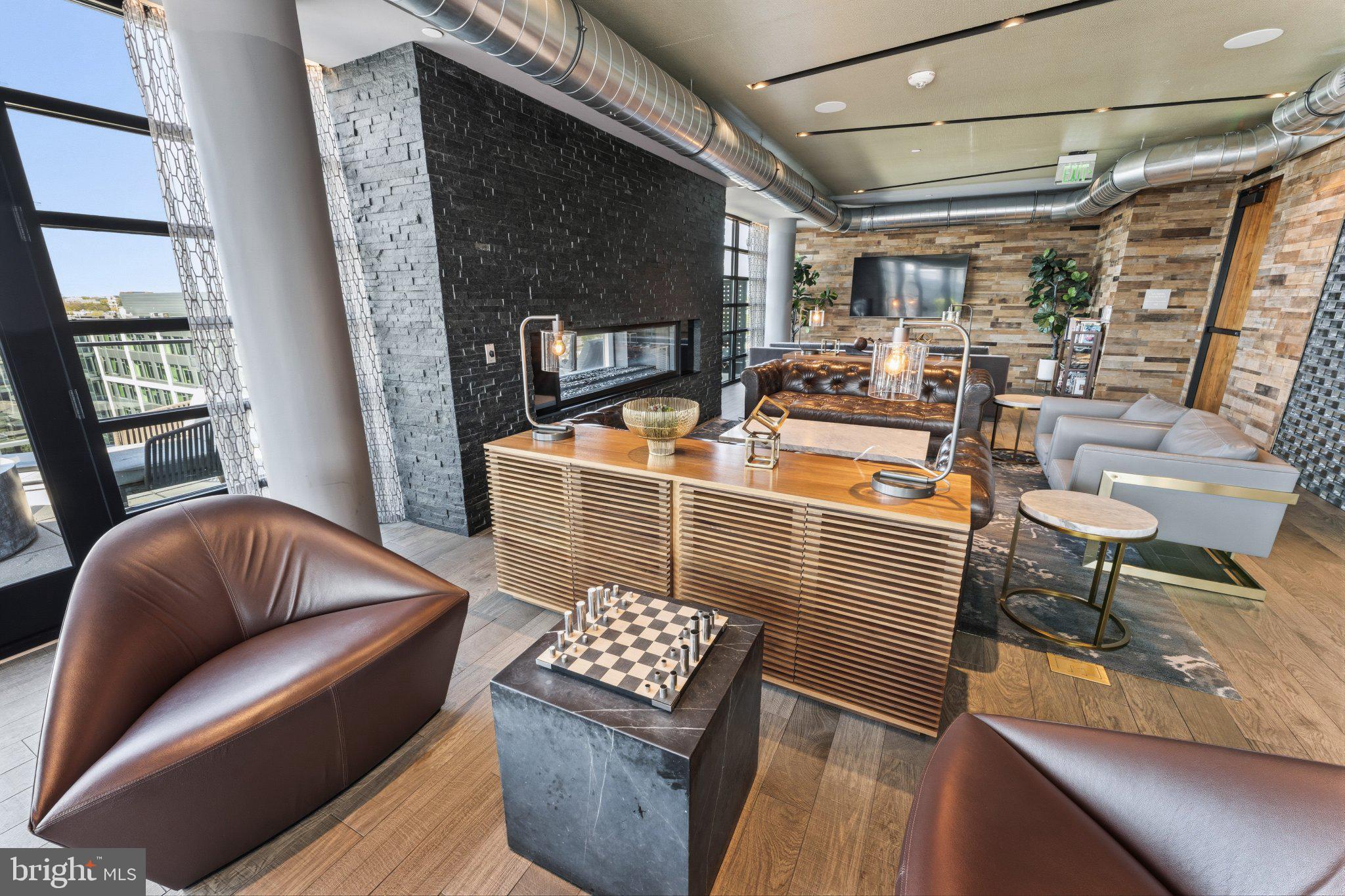 1300 4th Street Southeast, Unit 902 Washington, DC 20003 - Photo 41 of 68 Modern urban lounge with stylish decor.