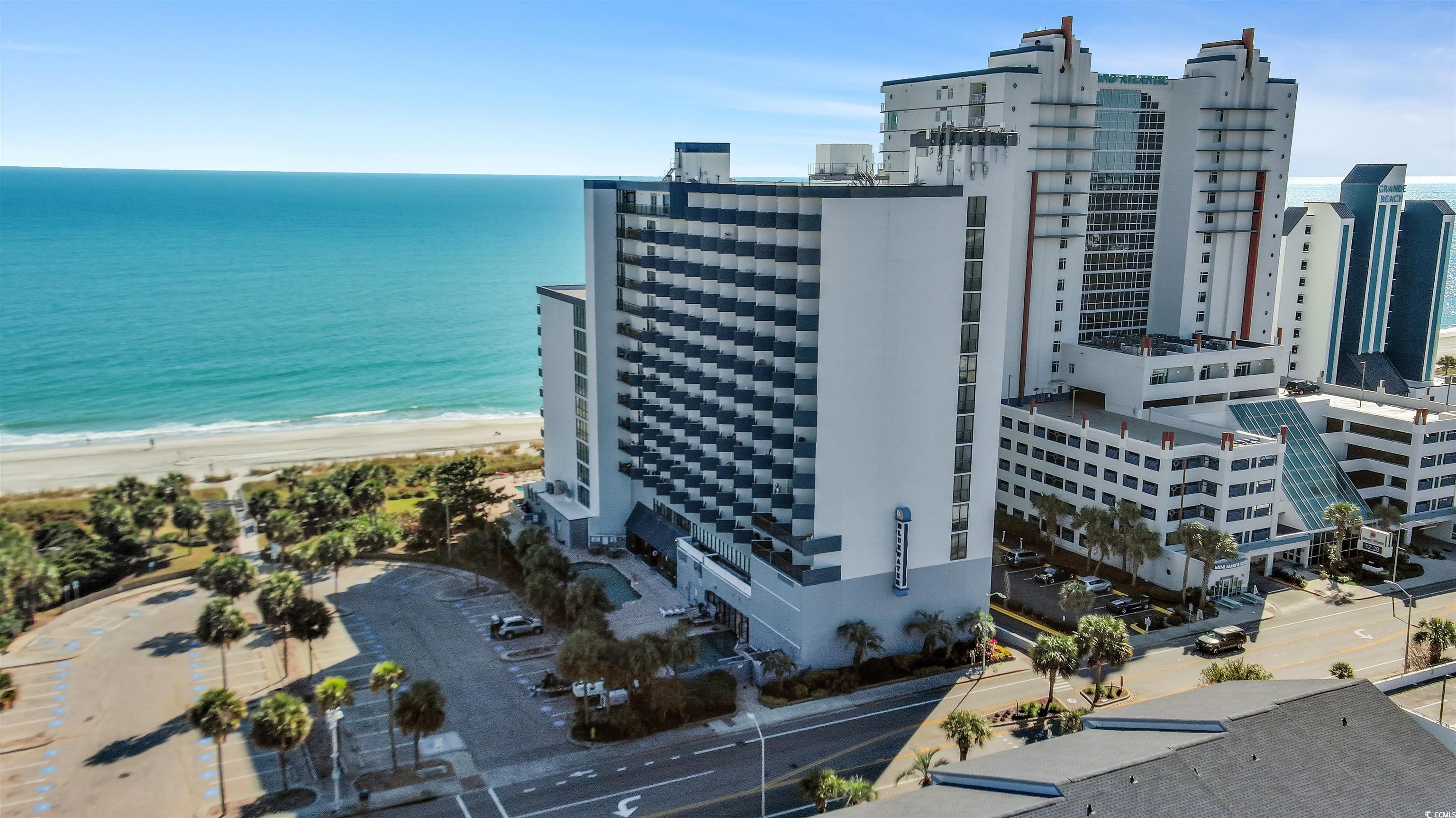 2001 South Ocean Boulevard, Unit 603 Myrtle Beach, SC 29577 - Photo 3 of 33 Bird's eye view of expansive coastline and apartment complex / building