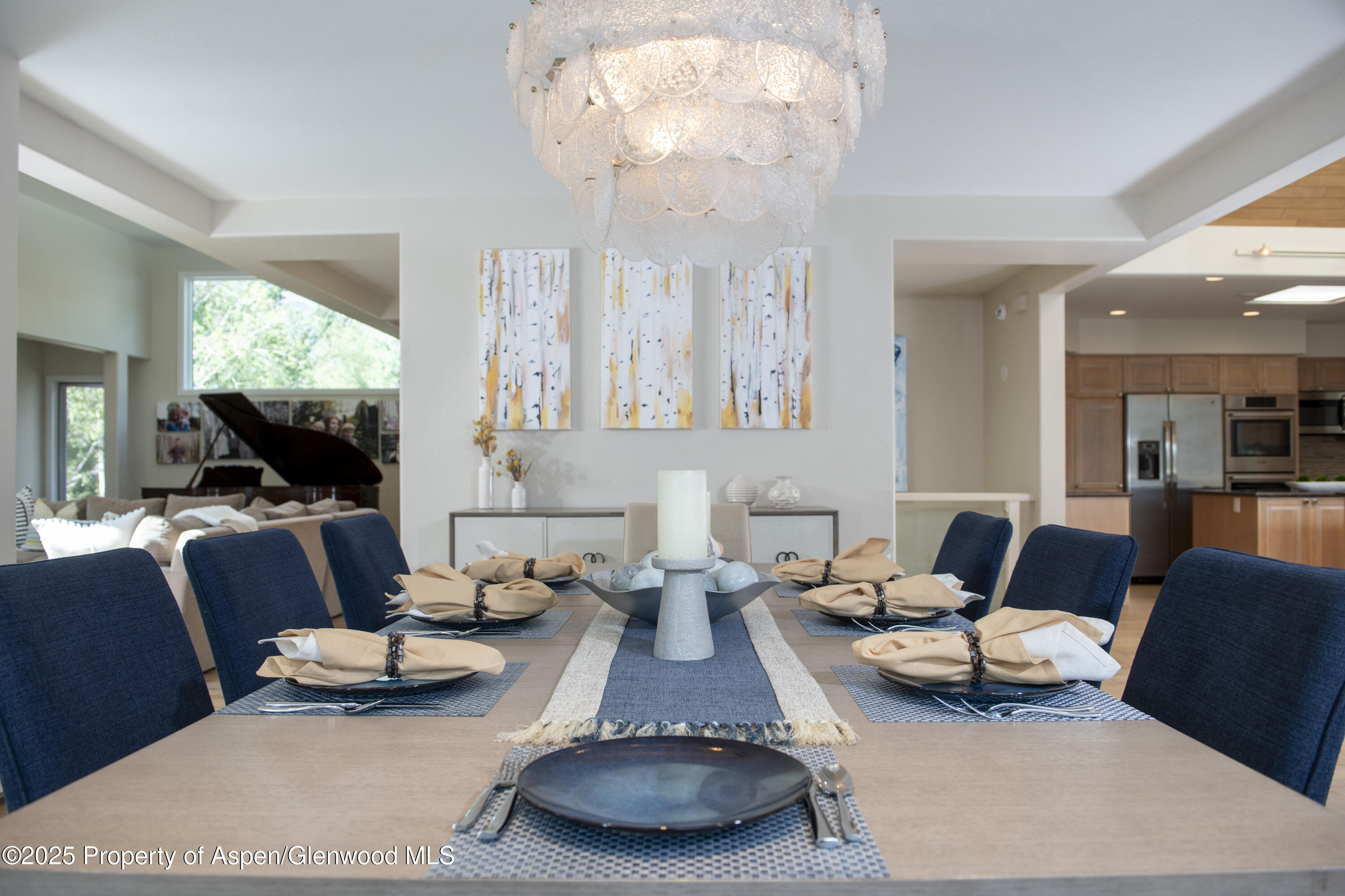 1417 Sierra Vista Drive Aspen, CO 81611 - Photo 11 of 37 a living room with furniture and a chandelier