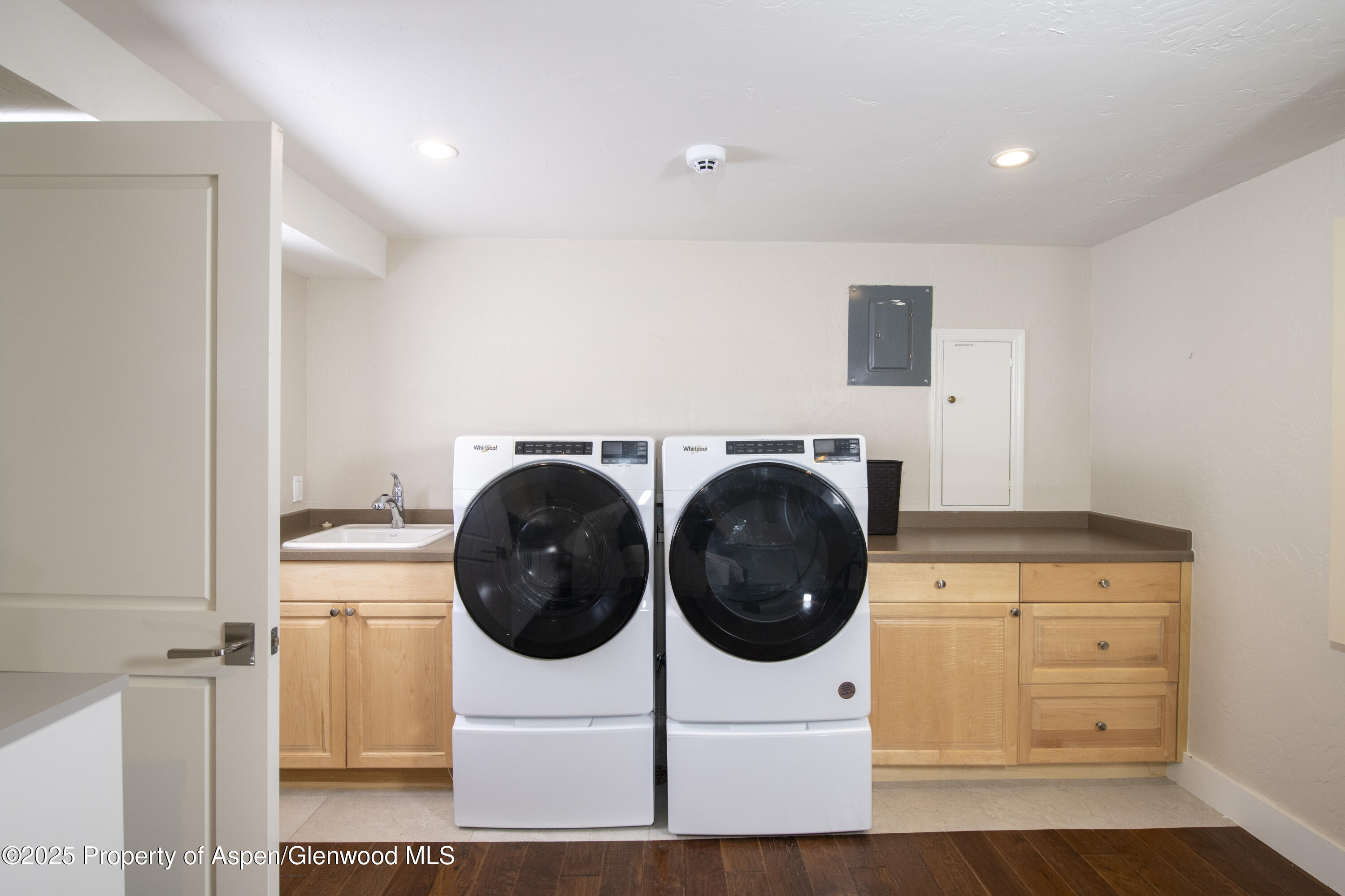 1417 Sierra Vista Drive Aspen, CO 81611 - Photo 34 of 37 a view of a kitchen with washer and dryer