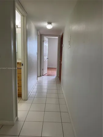 a view of hallway with a hallway