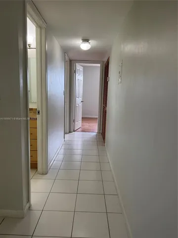 a view of hallway with a hallway