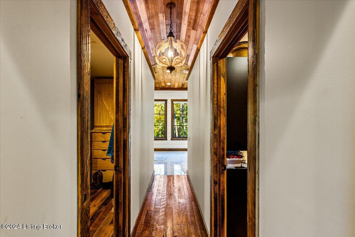 440 Pine Springs Road Clarkson, KY 42726 - Photo 50 of 109 View of the wood Barrel Ceiling by the his/hers walk in closets