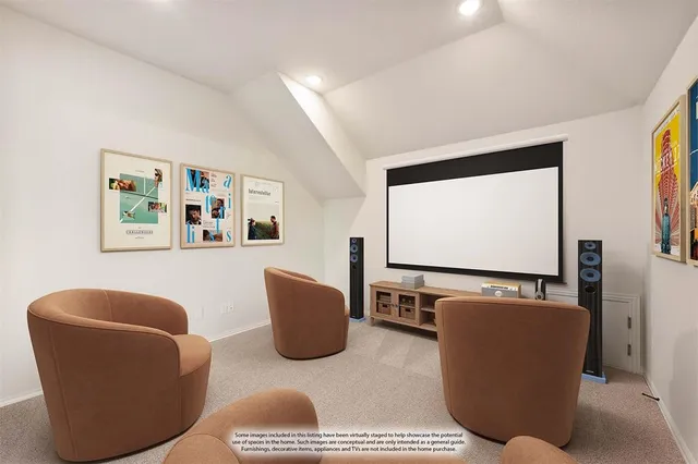 a view of a livingroom with a ceiling fan and window