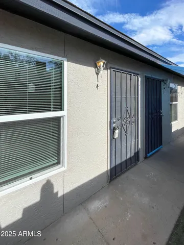 a view of front door