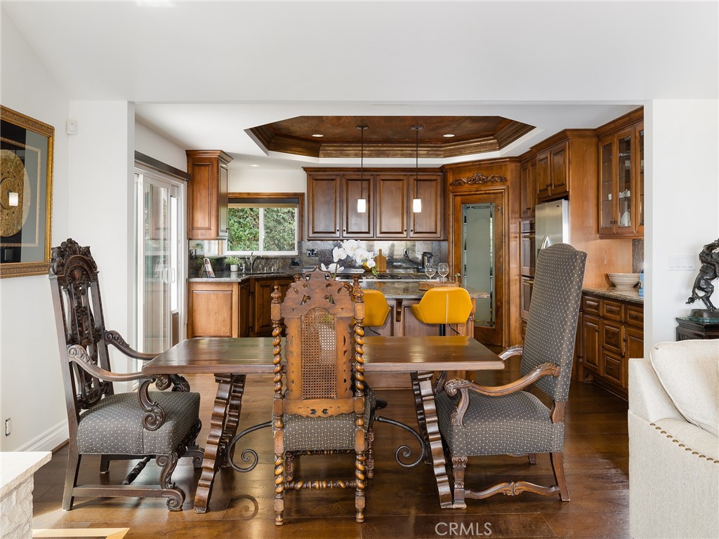 8 Stallion Road Rancho Palos Verdes, CA 90275 - Photo 14 of 56 a view of a dining room with furniture