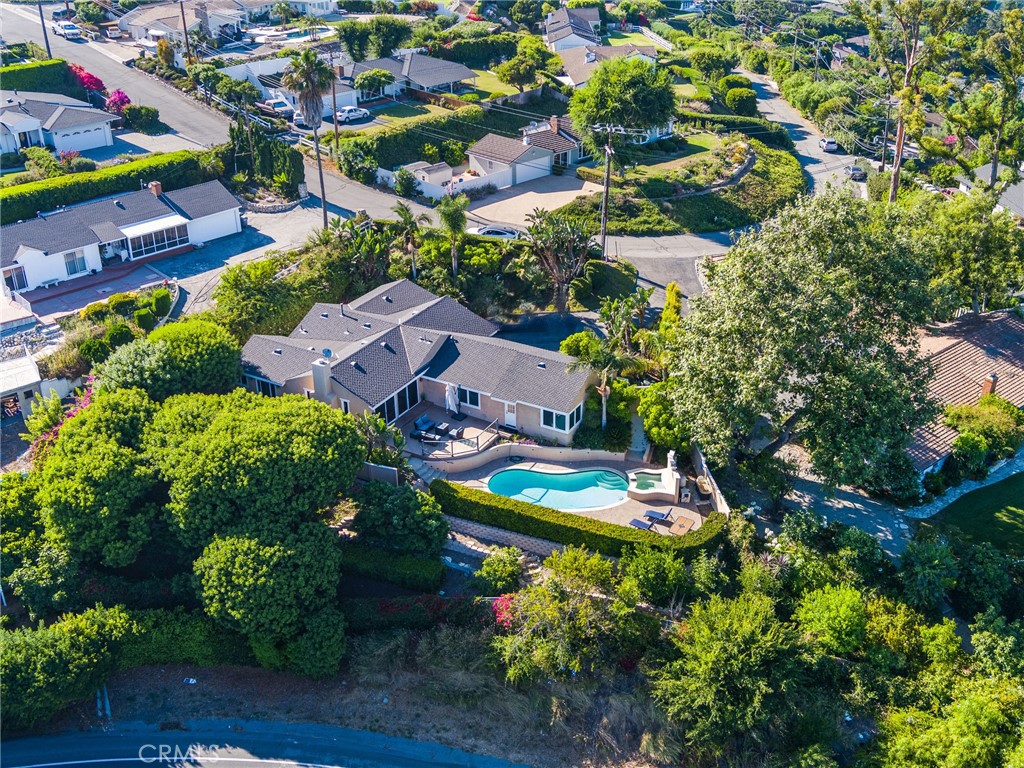 8 Stallion Road Rancho Palos Verdes, CA 90275 - Photo 48 of 56 an aerial view of residential houses with outdoor space and street view