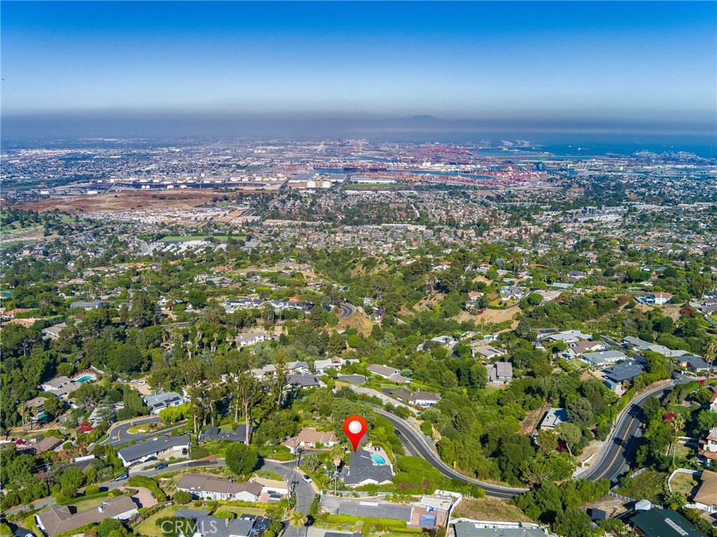 8 Stallion Road Rancho Palos Verdes, CA 90275 - Photo 51 of 56 an aerial view of residential houses with city view