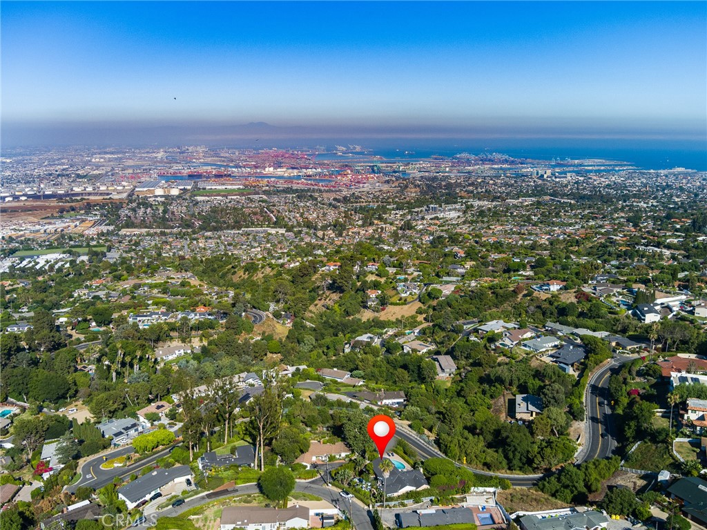 8 Stallion Road Rancho Palos Verdes, CA 90275 - Photo 54 of 56 an aerial view of residential houses with city view