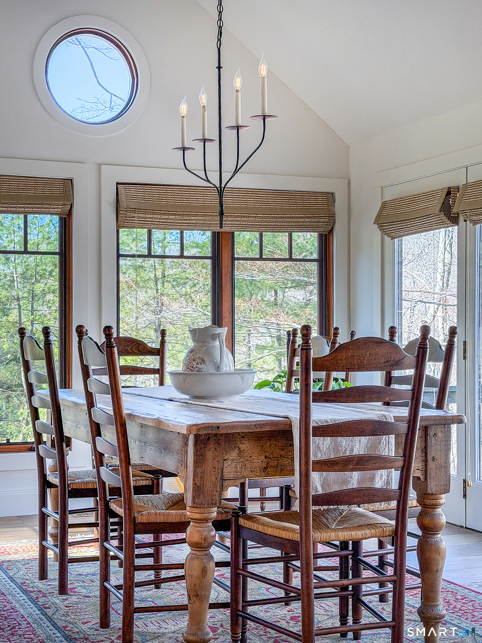 45 Big Trail Sherman, CT 06784 - Photo 12 of 36 a view of a dining room with furniture window and wooden floor