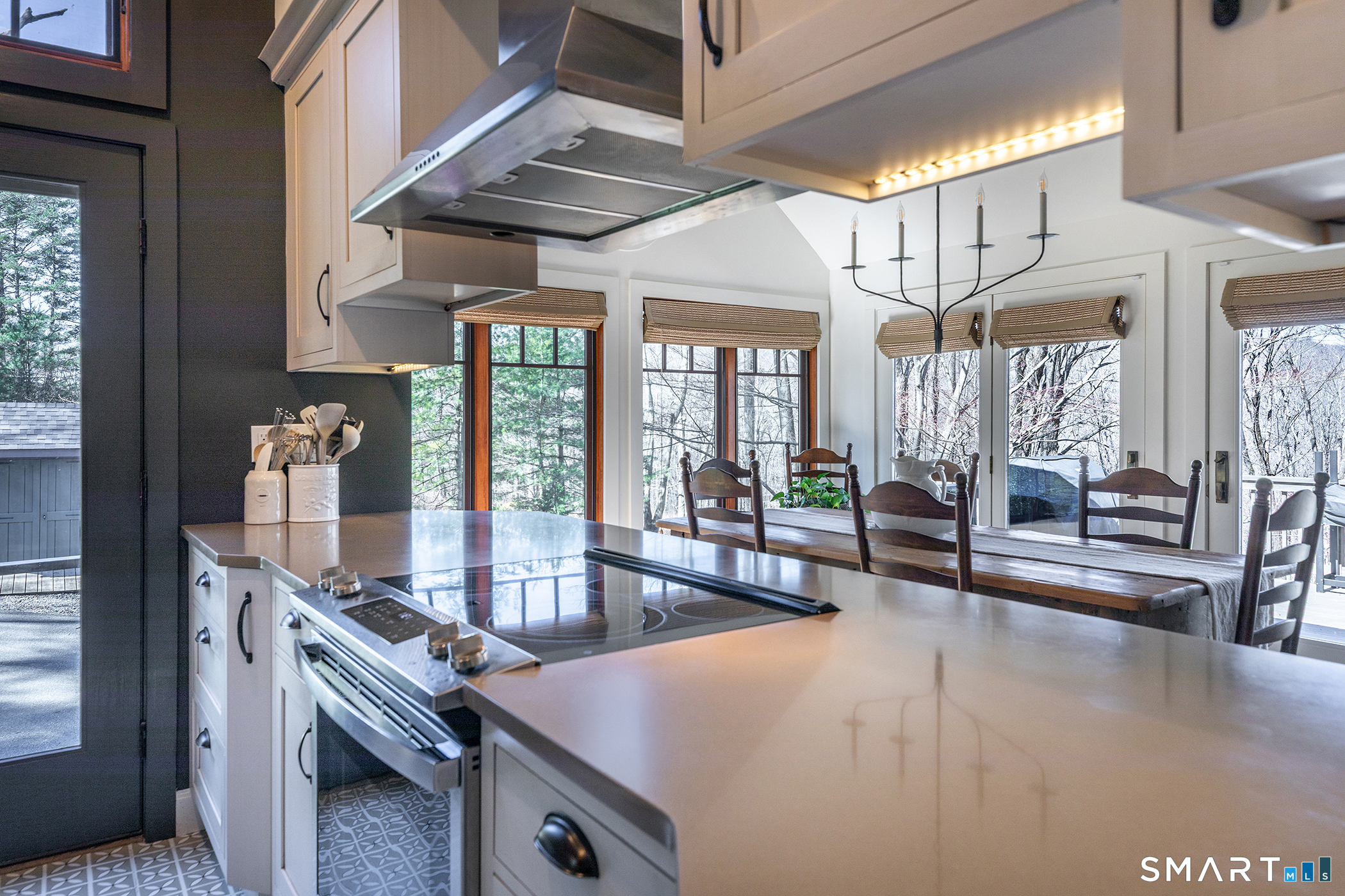 45 Big Trail Sherman, CT 06784 - Photo 13 of 36 a kitchen with stainless steel appliances granite countertop a stove and cabinets