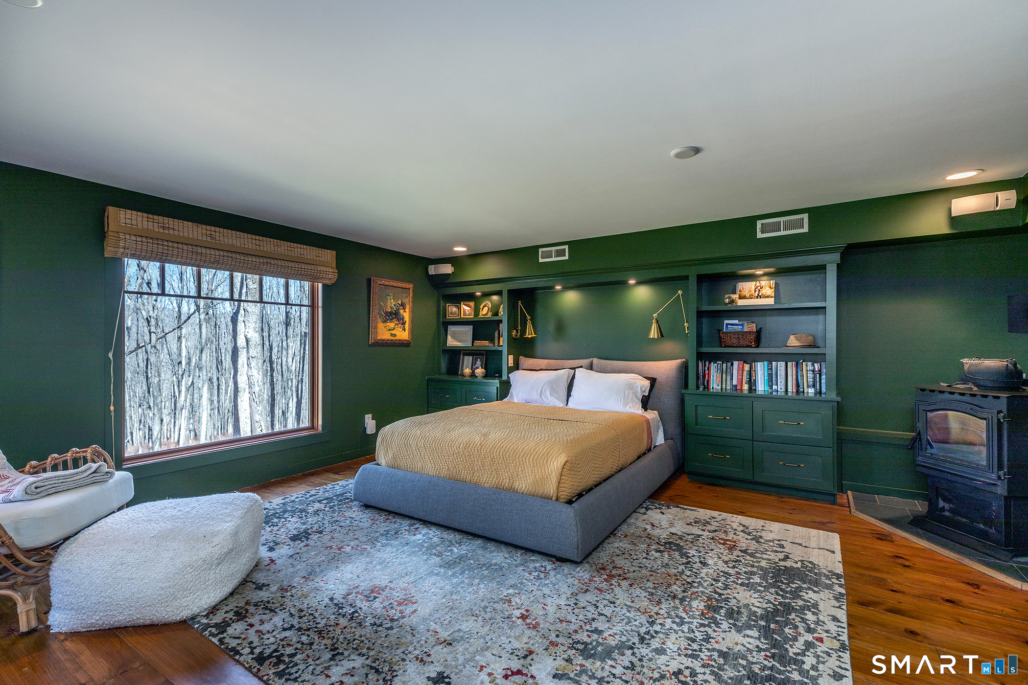 45 Big Trail Sherman, CT 06784 - Photo 27 of 36 a bedroom with a large bed and a dresser