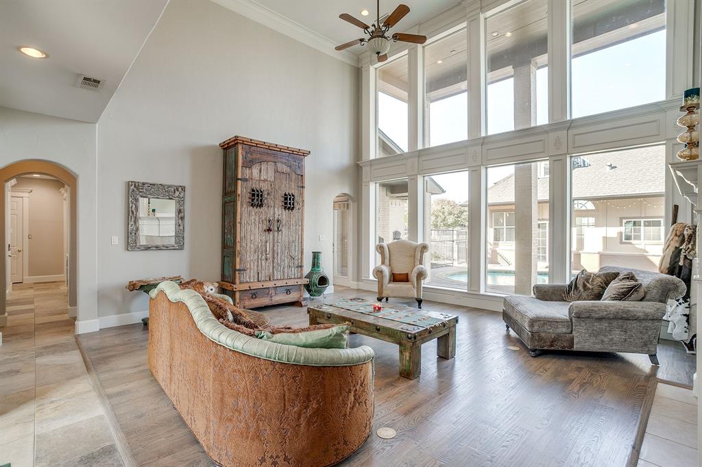 253 Bayne Road Haslet, TX 76052 - Photo 12 of 40 a living room with furniture and large windows