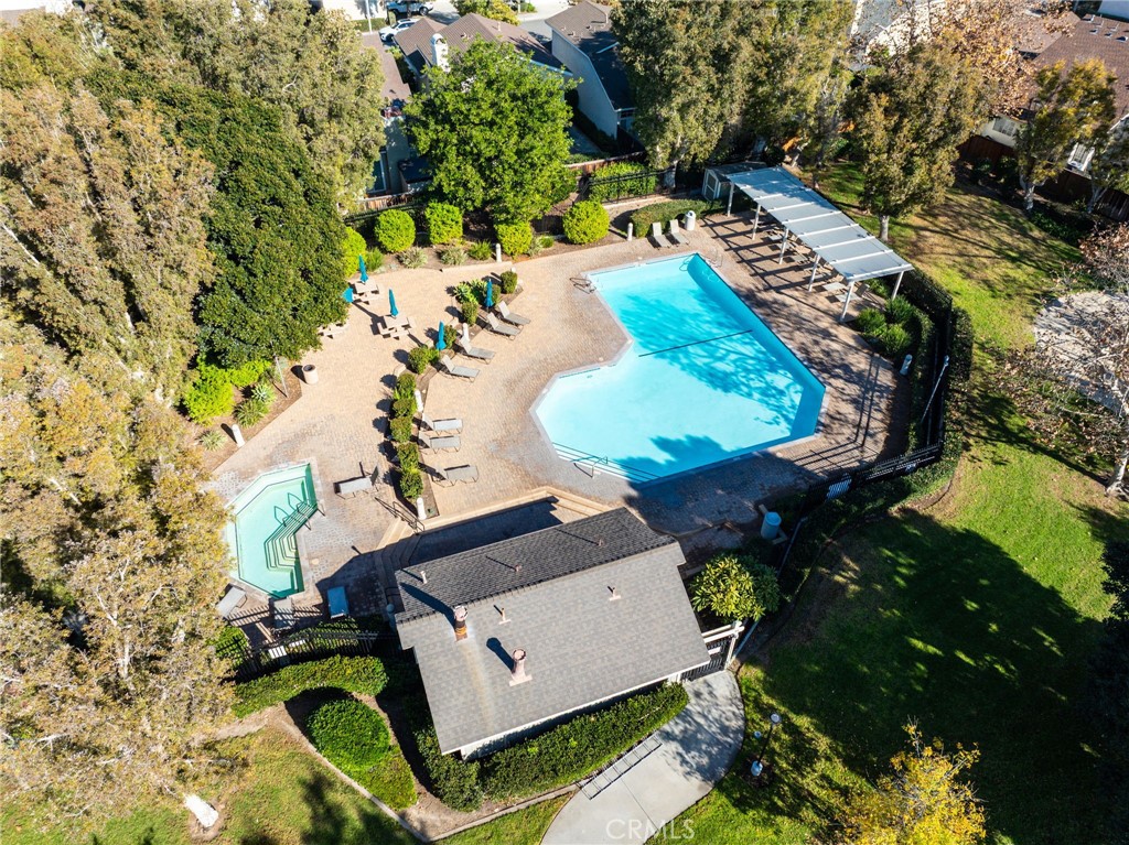 4 Gettysburg Irvine, CA 92620 - Photo 41 of 48 an aerial view of a house with a yard and garden
