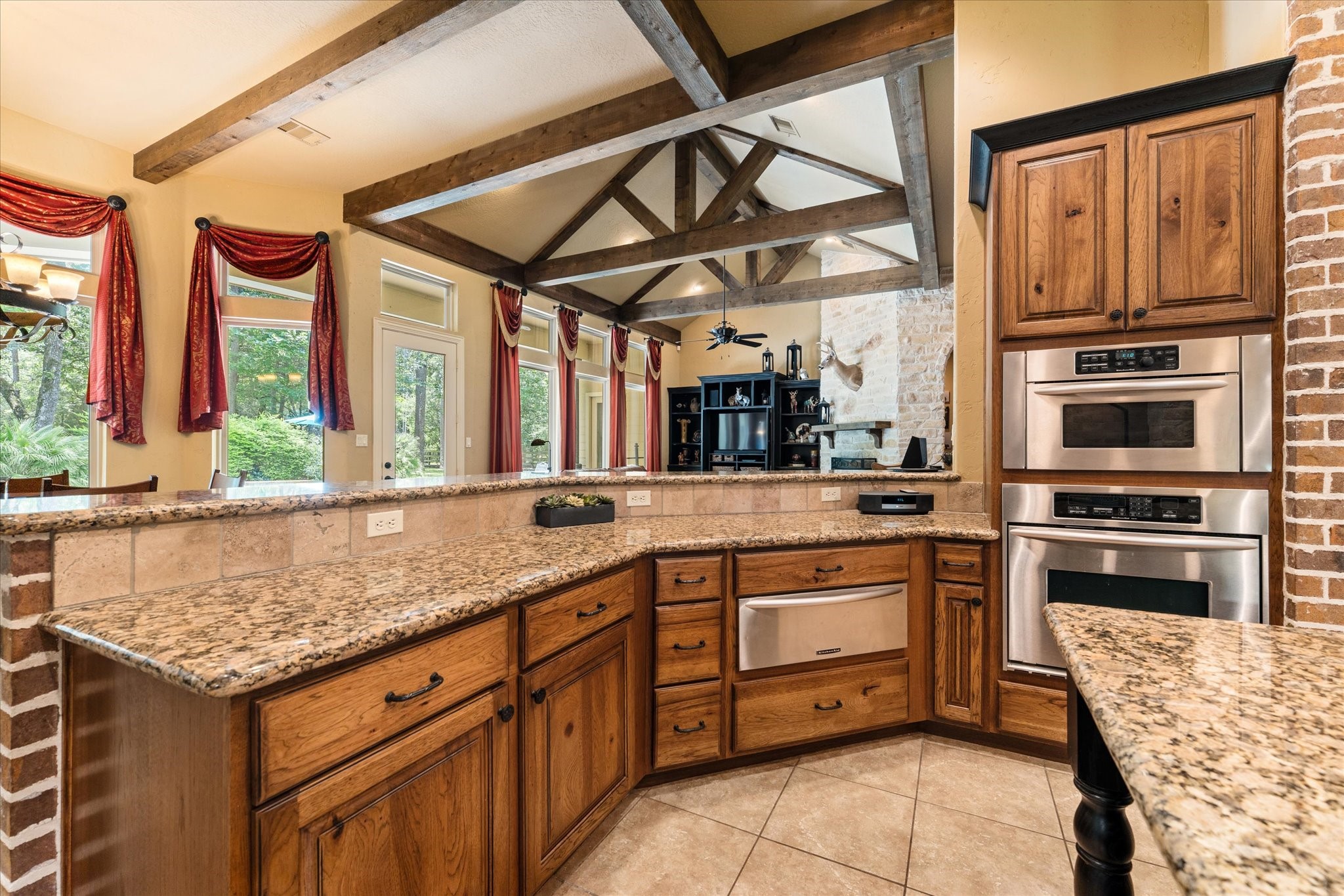 28422 Quiet Way Magnolia, TX 77355 - Photo 11 of 48 Microwave, convection oven plus warming drawer