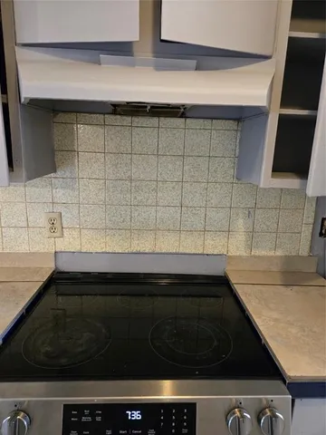 a close view of stove