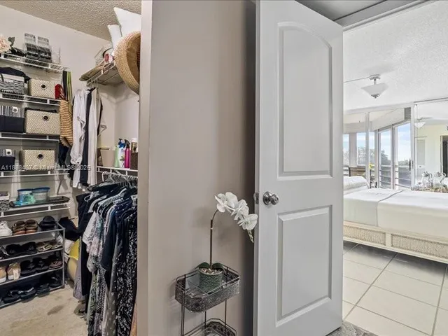 a view of a walk in closet