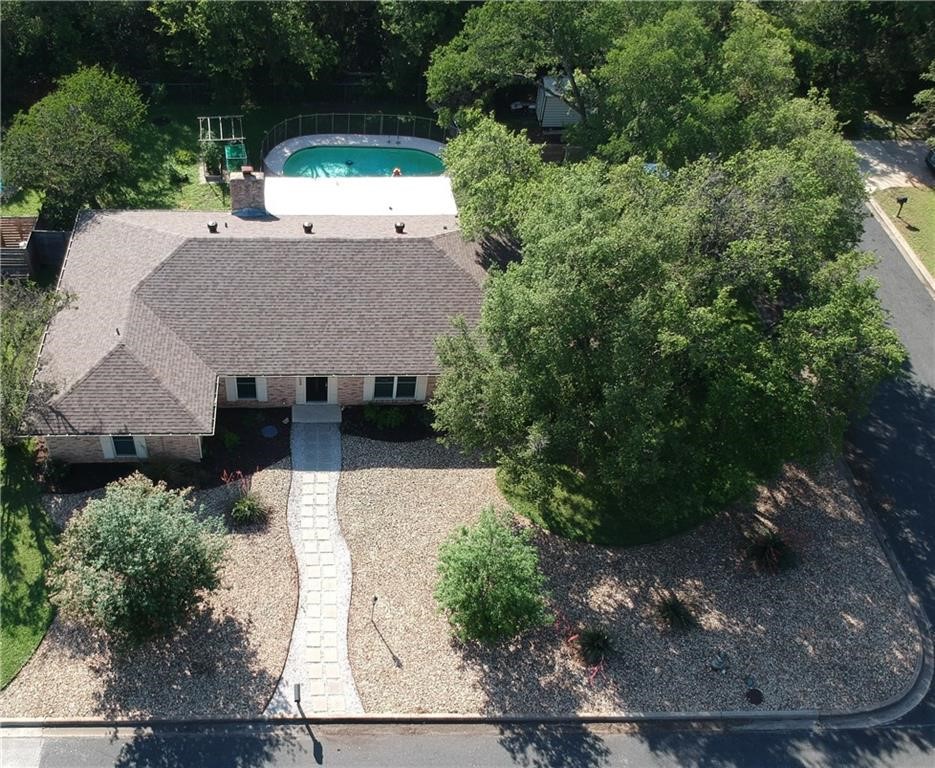 7000 Greenock Street Austin, TX 78749 - Photo 2 of 22 an aerial view of a house with a yard