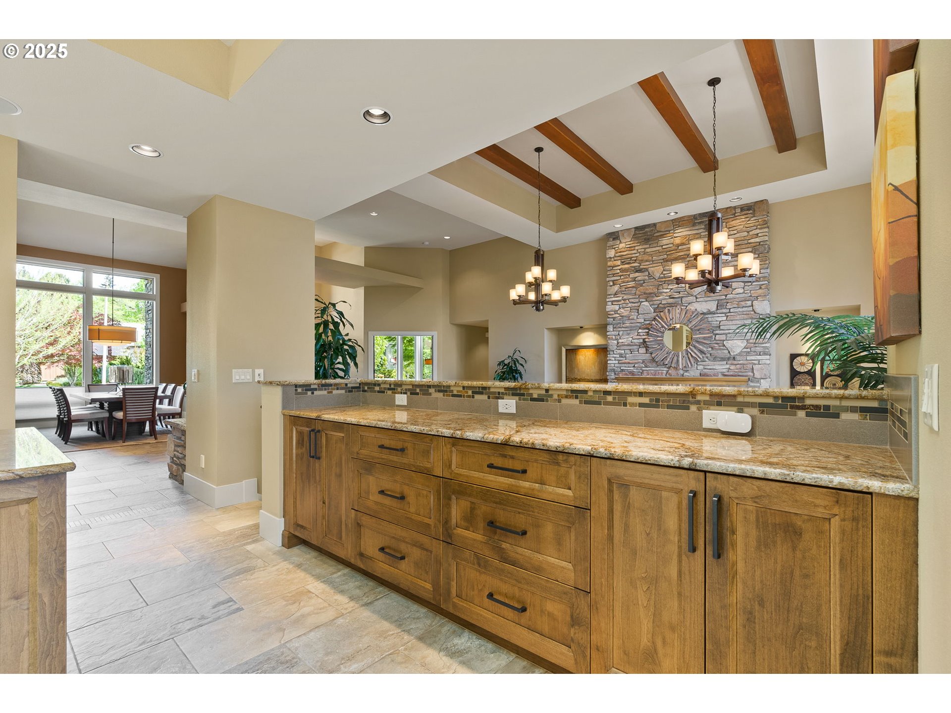 14217 155th Terrace Portland, OR 97224 - Photo 17 of 41 a bathroom with a granite countertop sink mirror and a