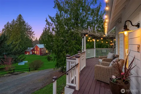 a view of a lake with a mountain in the background
