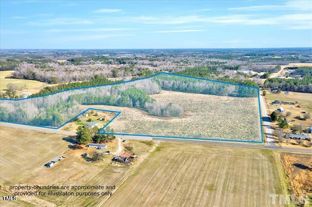 63 Rice Road Zebulon, NC 27597 - Photo 3 of 22 an aerial view of a house with a outdoor space
