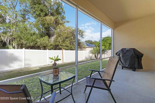 a backyard of a house