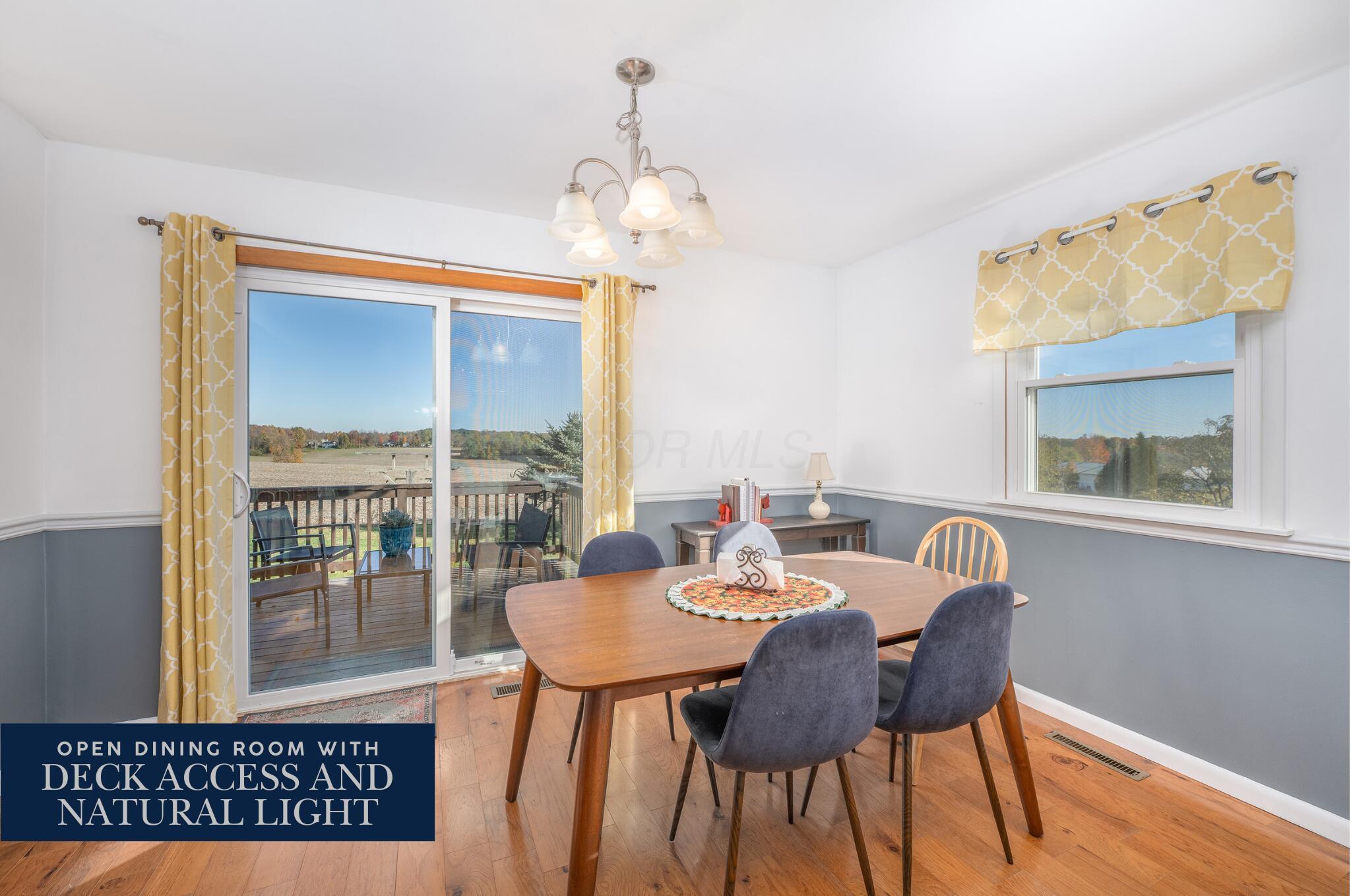 14119 Magers Road Howard, OH 43028 - Photo 14 of 54 Open dining area with deck access and na