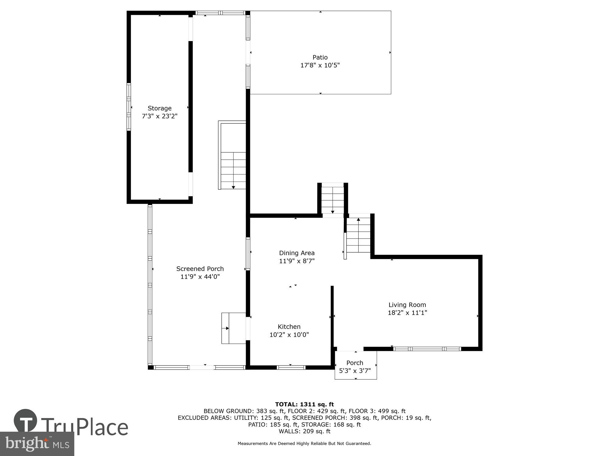 529 Rita Drive Odenton, MD 21113 - Photo 54 of 61 Main Level (labels & measurements)