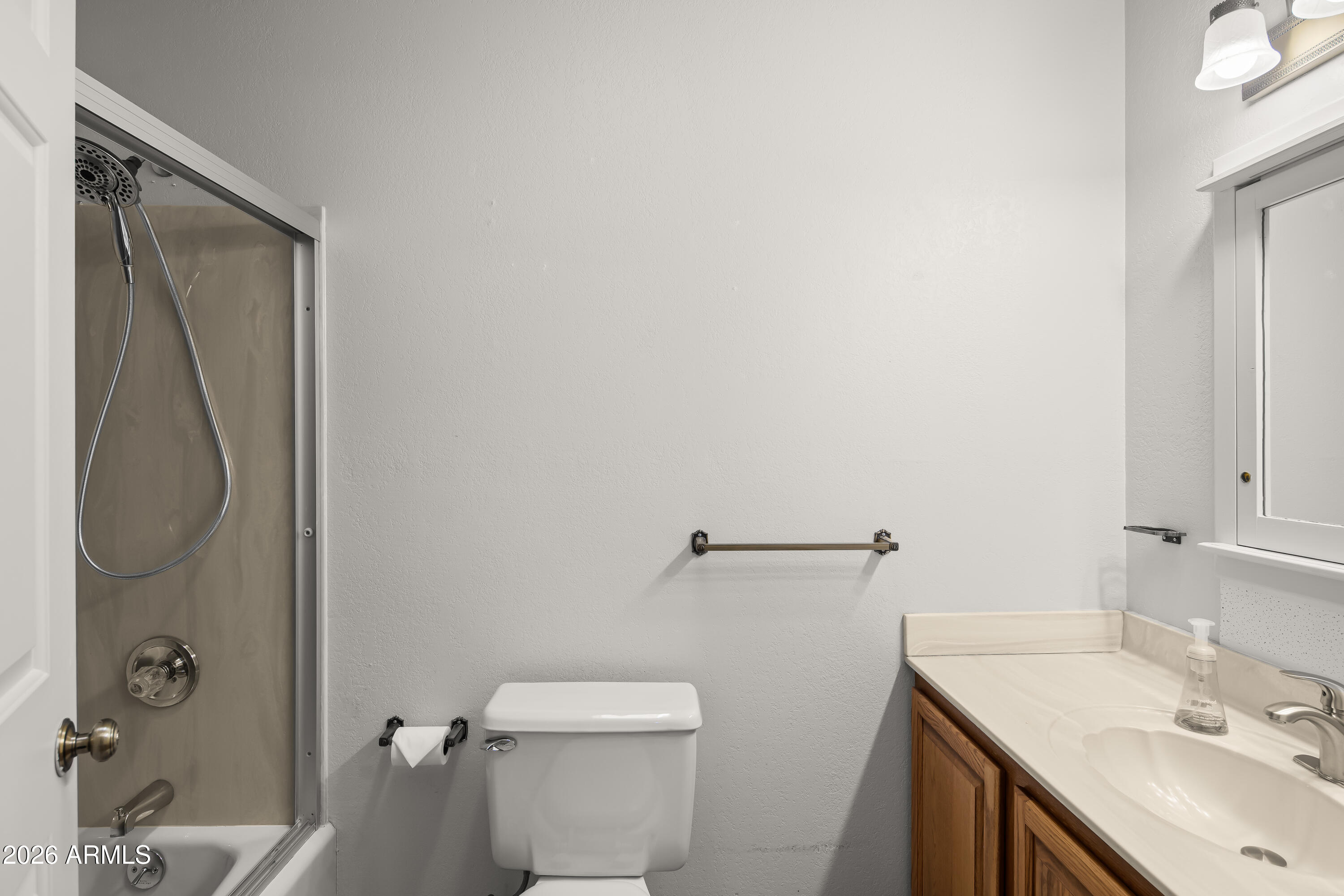 2320 Buckboard Road Sedona, AZ 86336 - Photo 17 of 19 a bathroom with a sink toilet and shower