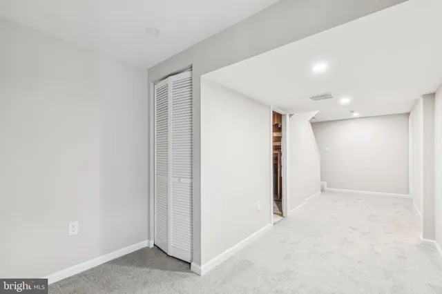 a view of empty room