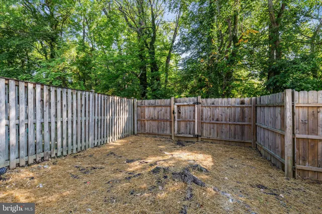 a backyard of a house