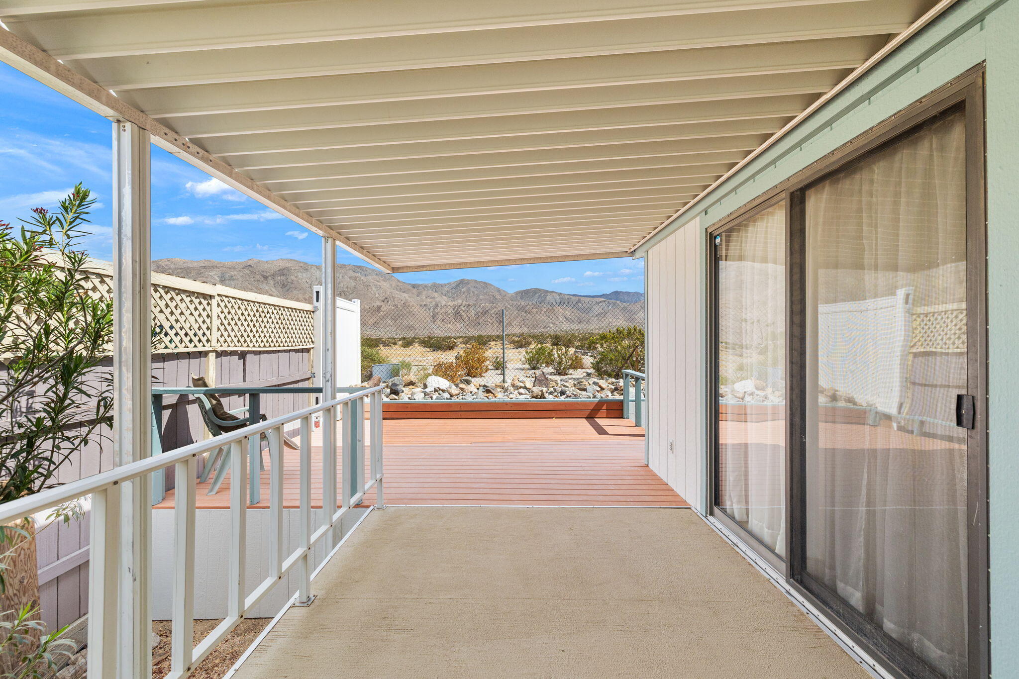 74711 Dillon Road, Unit 585 Desert Hot Springs, CA 92241 - Photo 6 of 60 a view of a porch