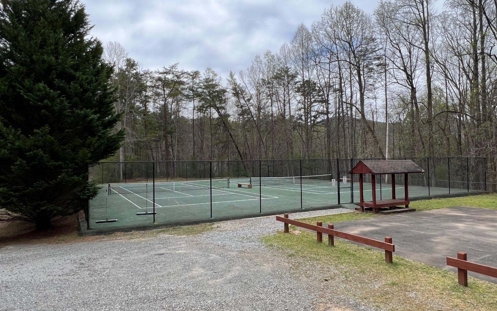 J-214 Walnut Mountain Road Ellijay, GA 30536 - Photo 20 of 23 a garden with trees in the background