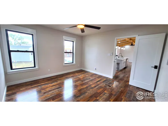a view interior of the house and wooden floor
