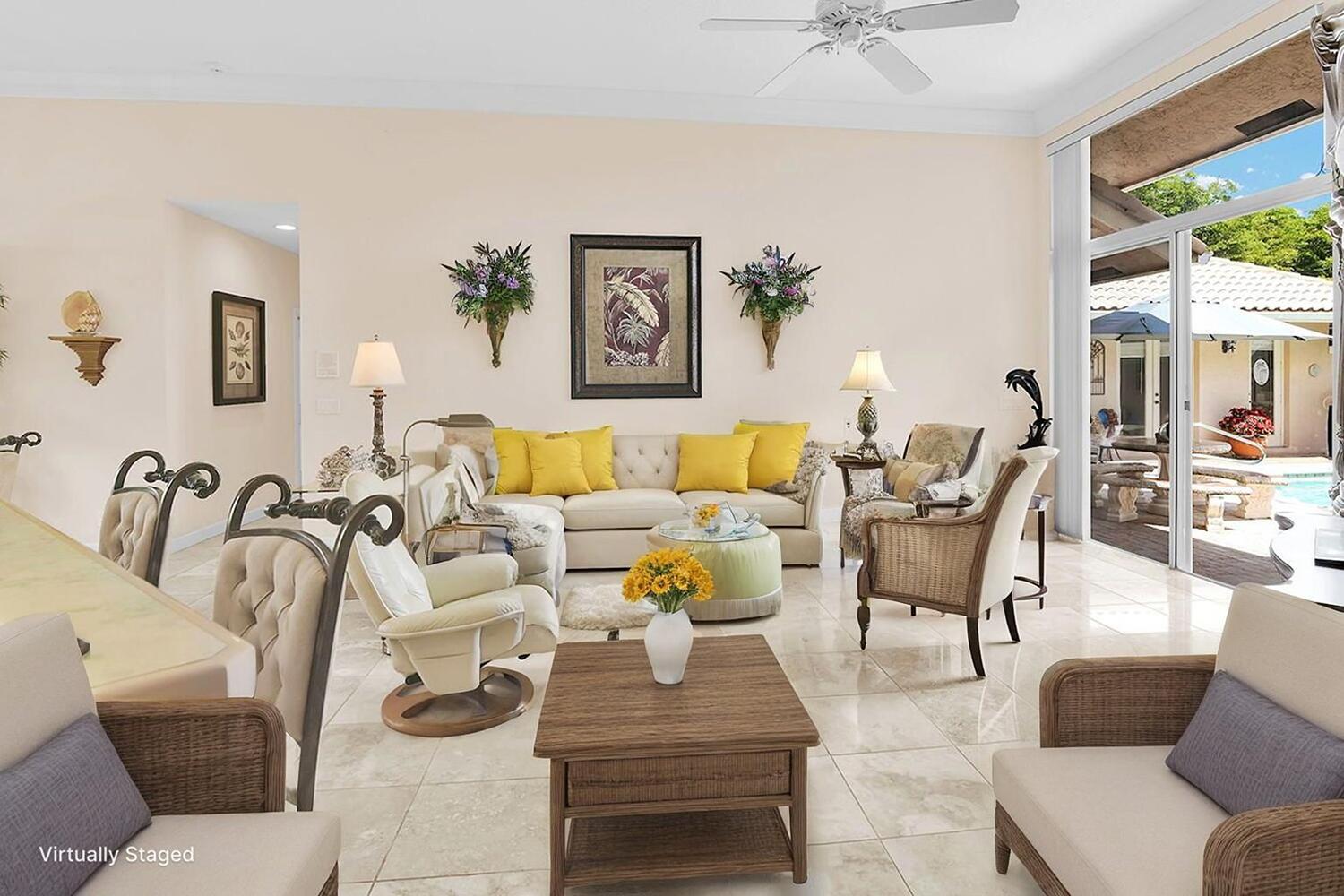 10721 St Andrews Road Boynton Beach, FL 33436 - Photo 11 of 26 Living Room - Virtually Staged