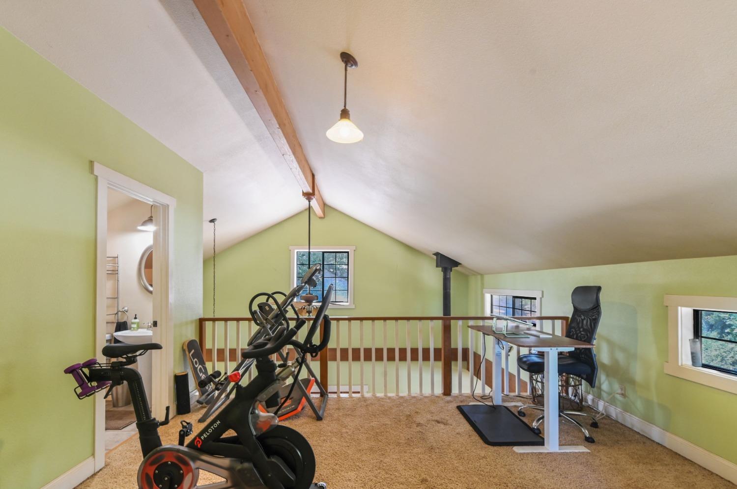 6640 Railroad Flat Road Mountain Ranch, CA 95246 - Photo 19 of 60 a view of a room with gym equipment